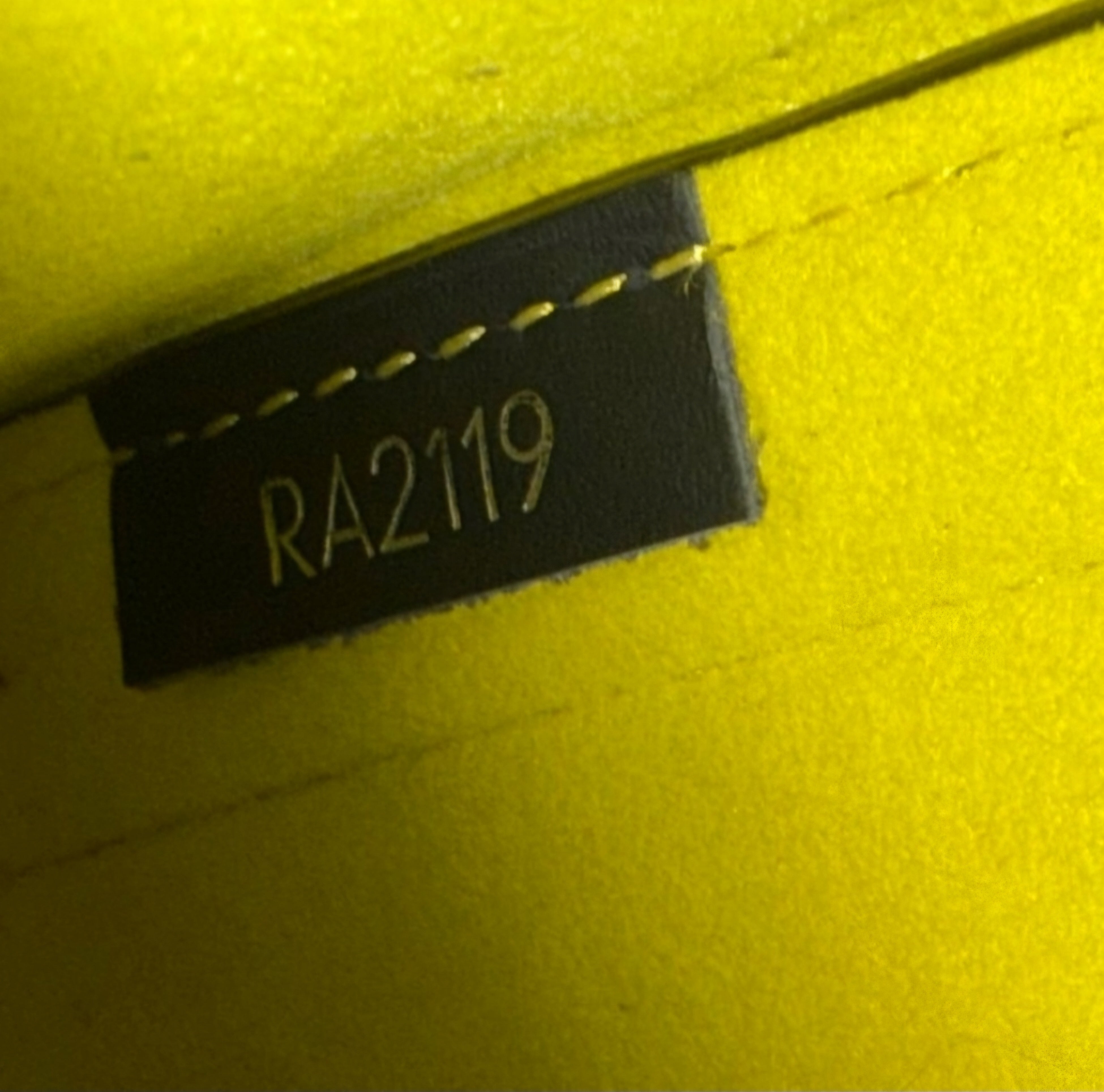 Louis Vuitton Black Graphite DAMIER Pouchette yellow interior  7.5 L x 5.5 w