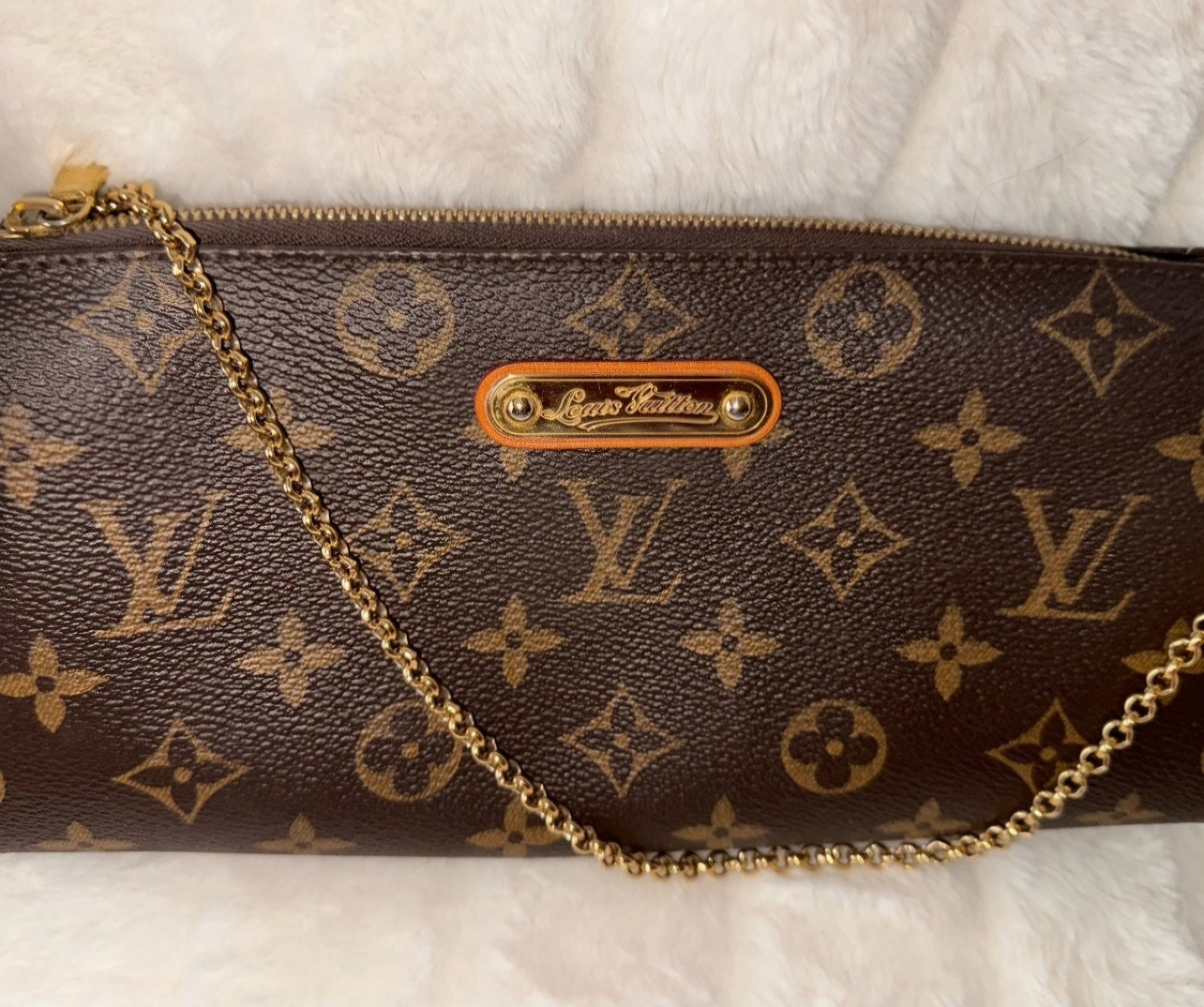 Louis Vuitton Eva Pouchette comes With leather strap and dust bag