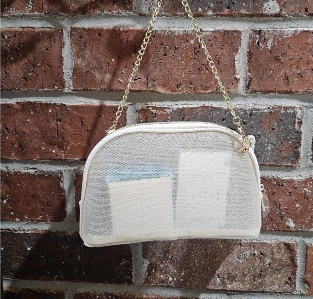 Dior mesh with embroidered bag