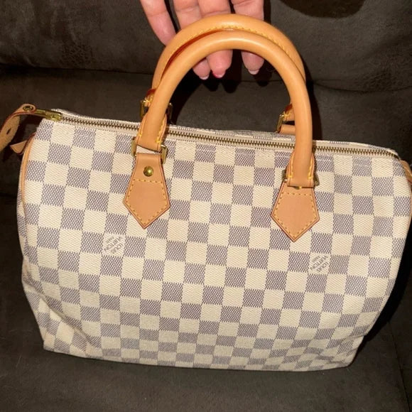 Authentic Louis Vuitton Damier Azure Speedy 30