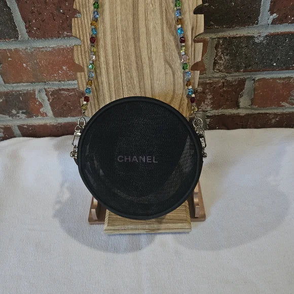 Chanel Black Mesh Round Bag