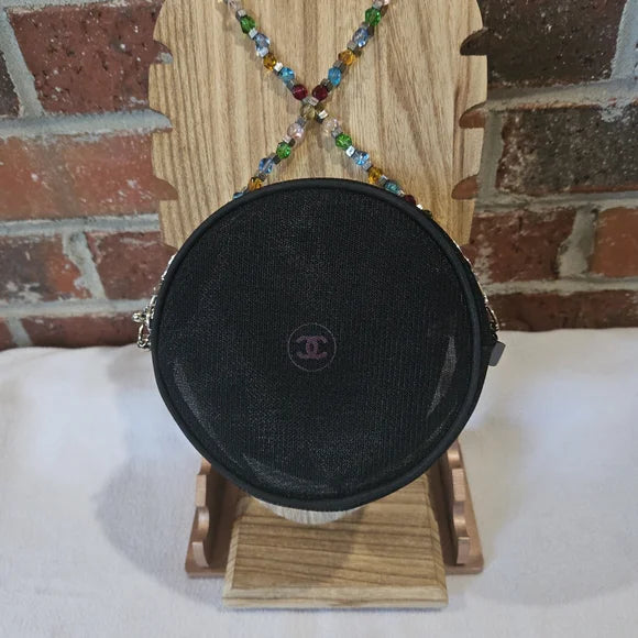 Chanel Black Mesh Round Bag