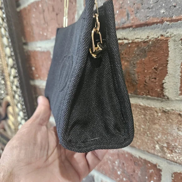 Dior Black Clutch with Gold Chain
