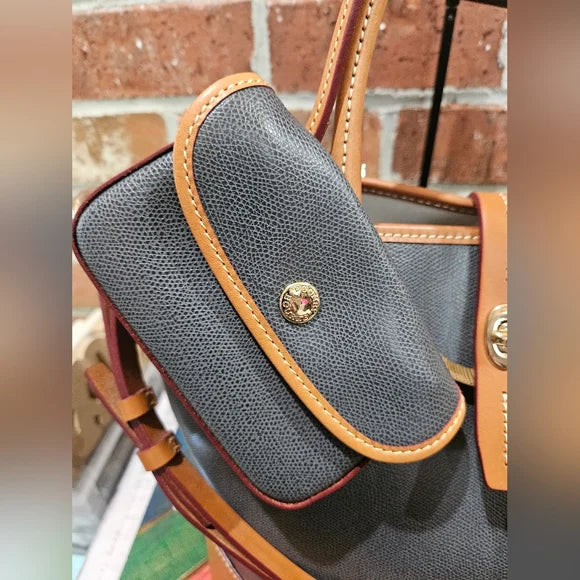 Dooney & Bourke Blueish Green Tan Women's Bag Set