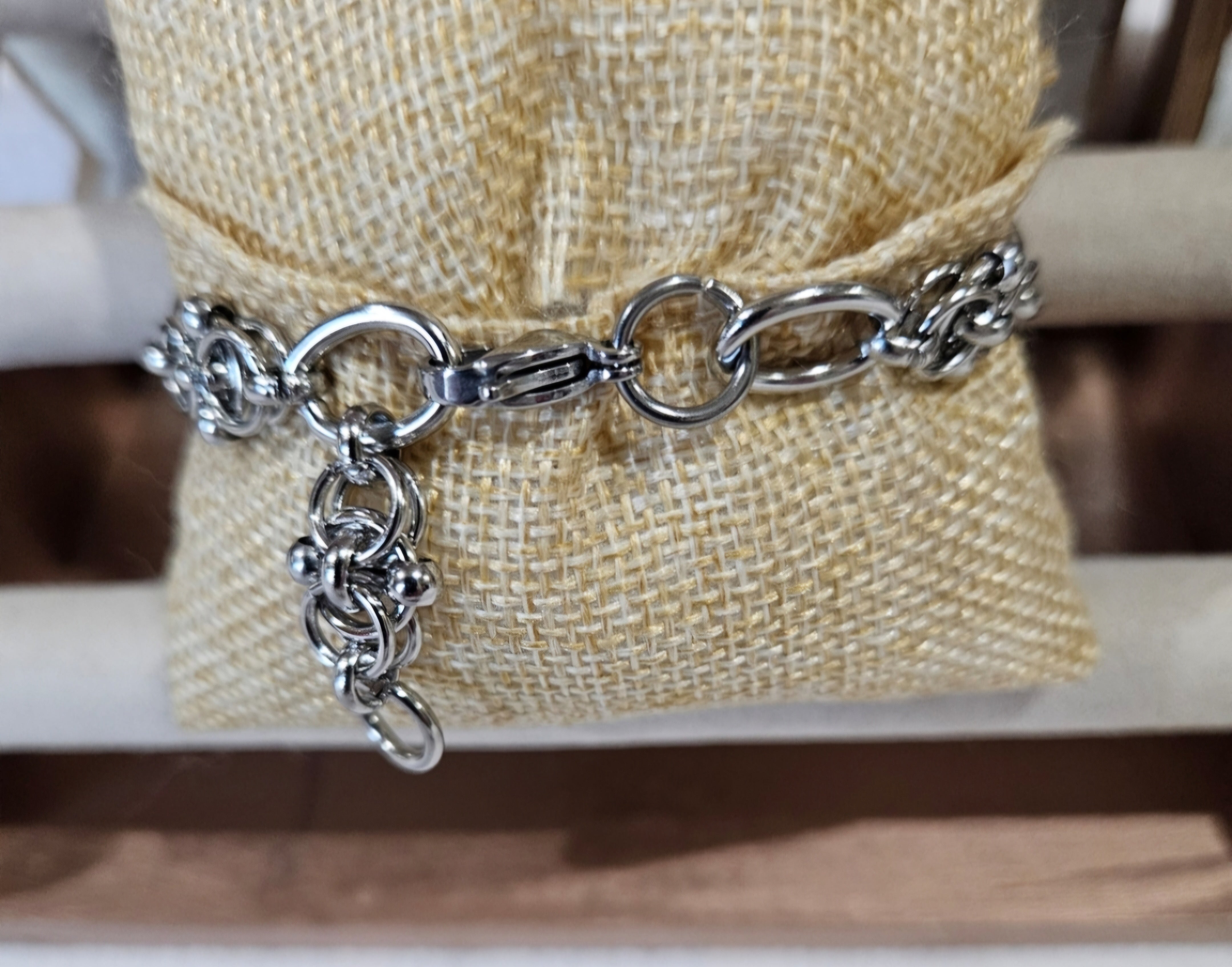 Chanel Silver charm on silver bracelet
