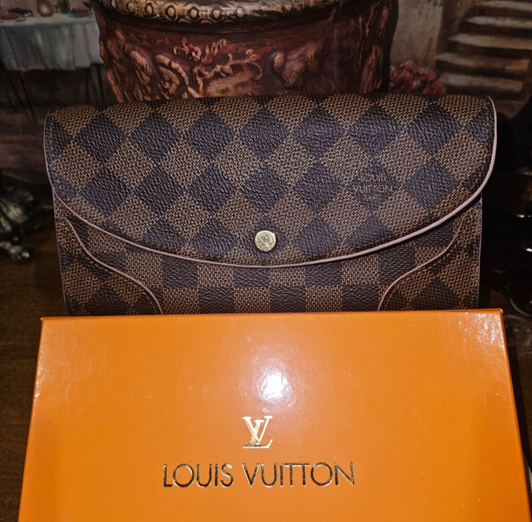 Louis Vuitton Damier Ebene Ballerine Wallet in Rose