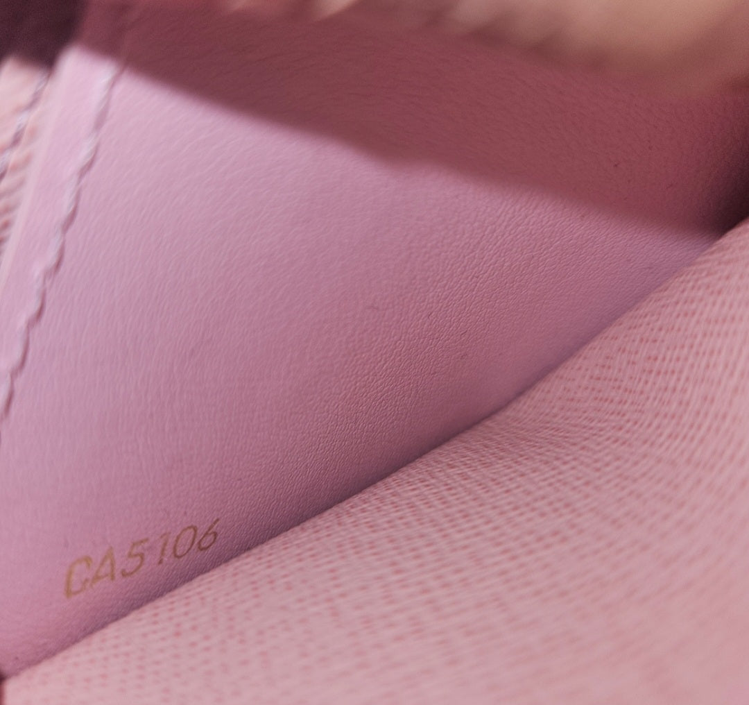 Louis Vuitton Damier Ebene Ballerine Wallet in Rose