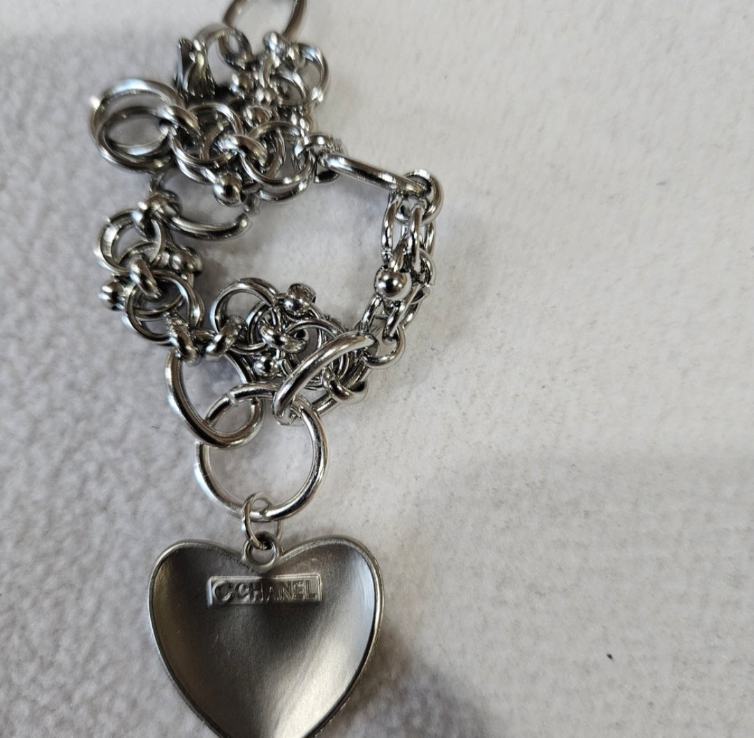 Chanel Silver charm on silver bracelet