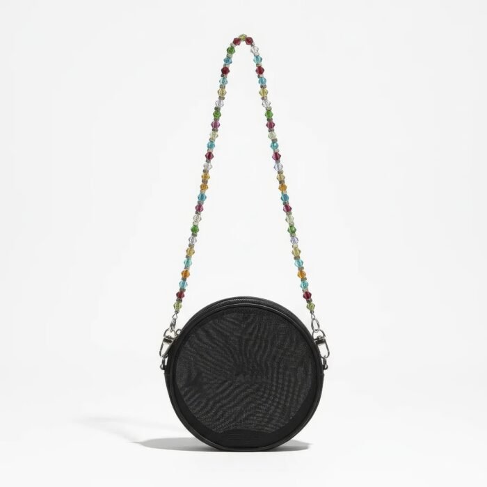 Chanel Black Mesh Round Bag