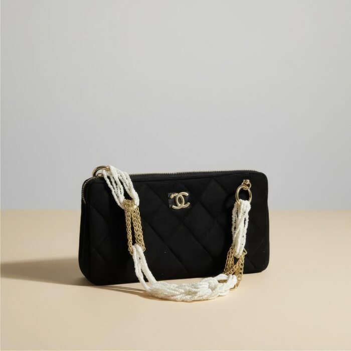 Chanel quilted clutch handbag