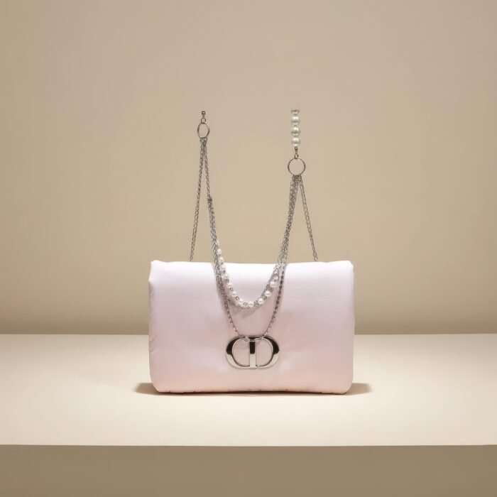 Dior Pink Puffer Shoulder Bag