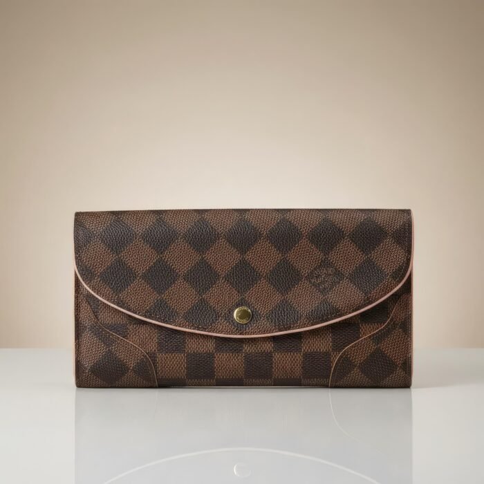 Louis Vuitton Damier Ebene Ballerine Wallet in Rose